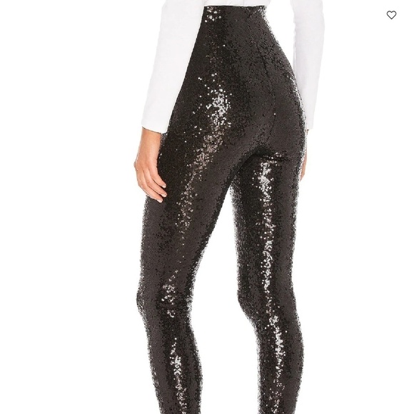 Daisy Mae by Obviously Chic Black Sequin Sparkle Legging Pants - Size Small - Picture 2 of 14